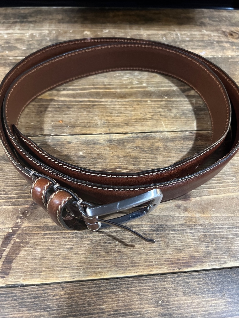 Allen Edmonds genuine Leather Men’s Belt in Brown